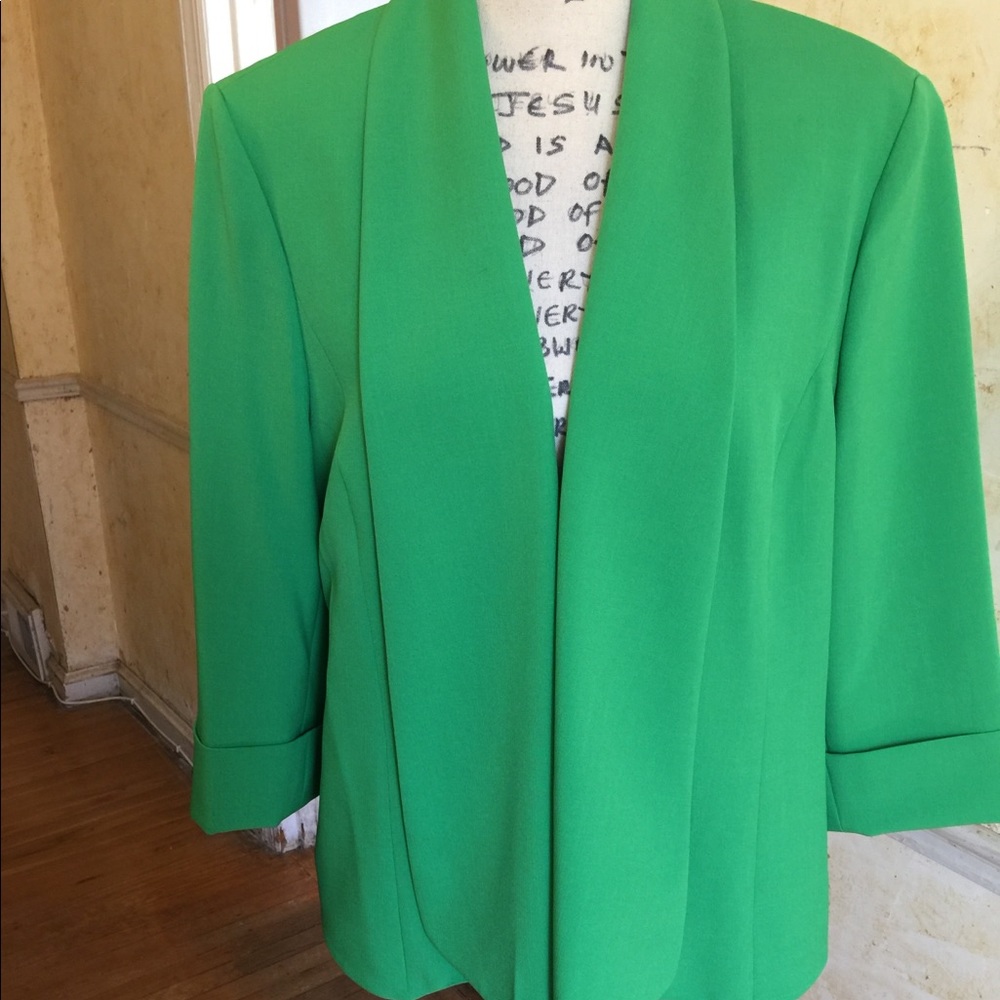 NWT Black Label Green Jacket; Size 16; Lined; $65